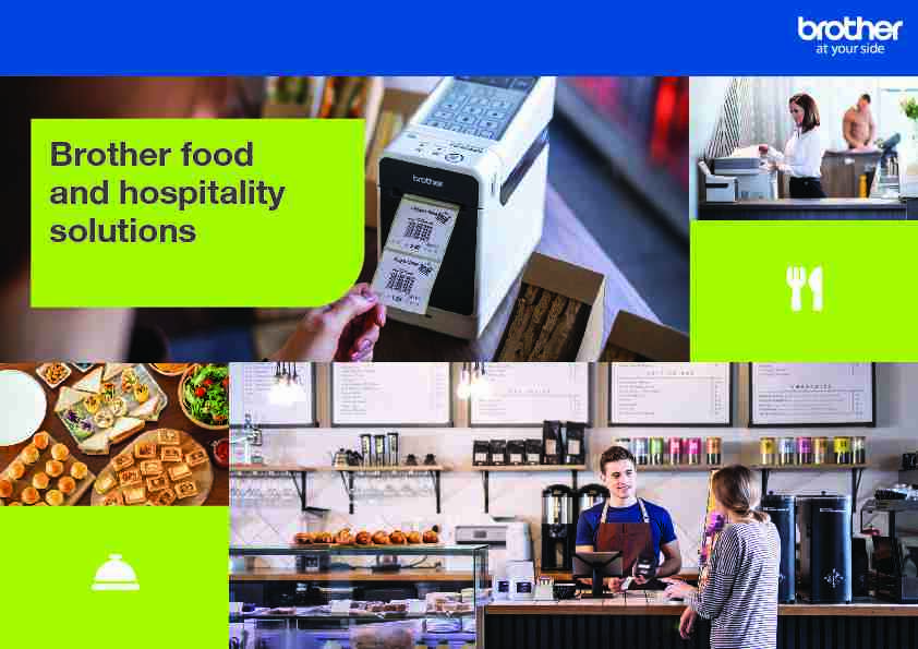 Brother food and hospitality solutions