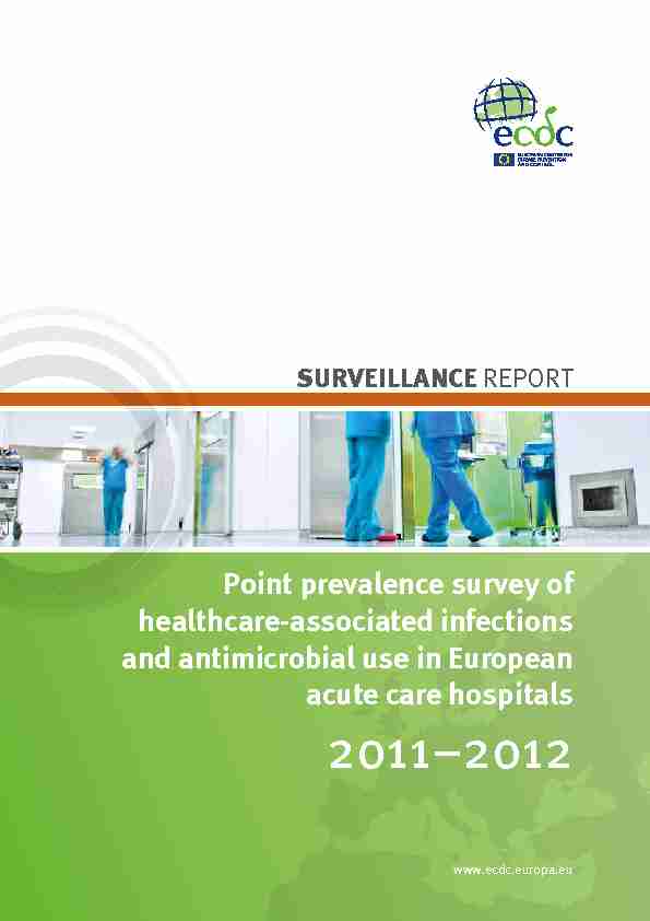 Point prevalence survey of healthcare-associated infections and