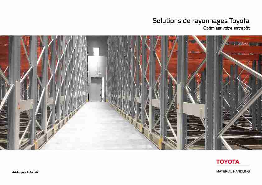 Solutions de rayonnages Toyota