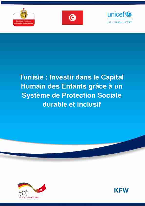 Tunisie : Investir dans le Capital Humain des Enfants grâce à un