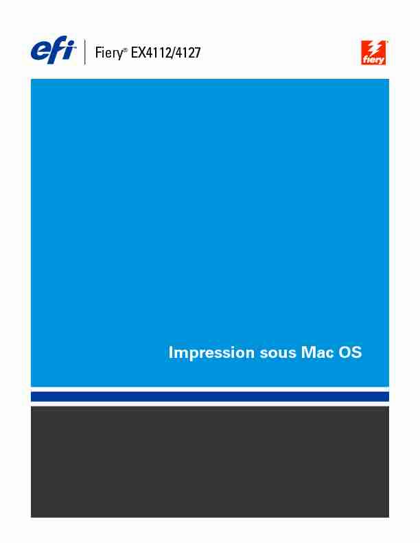 Impression sous Mac OS