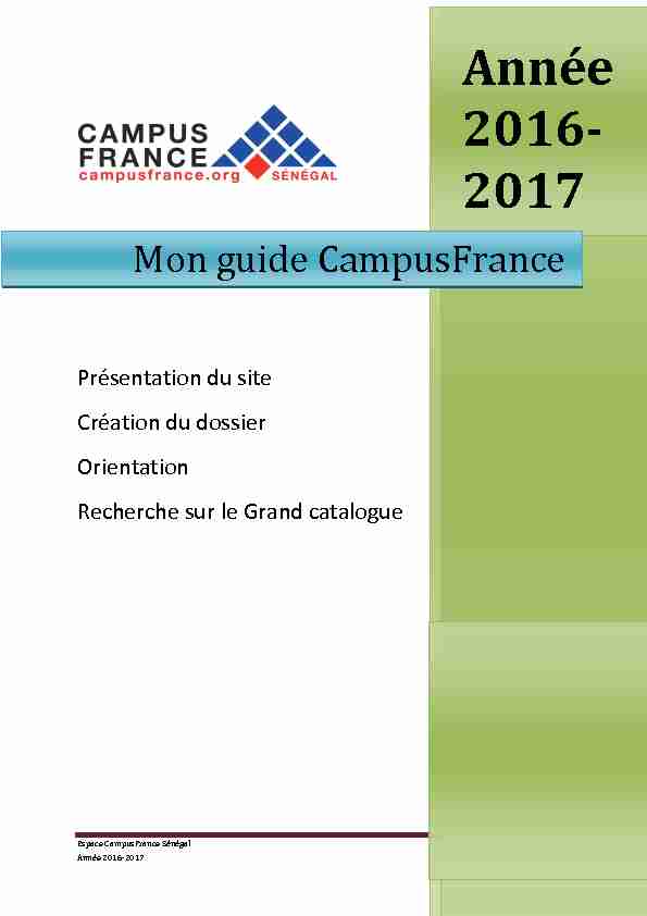 pdf Études en France : Quelles Formations Suivre ? - Emploi Dakar