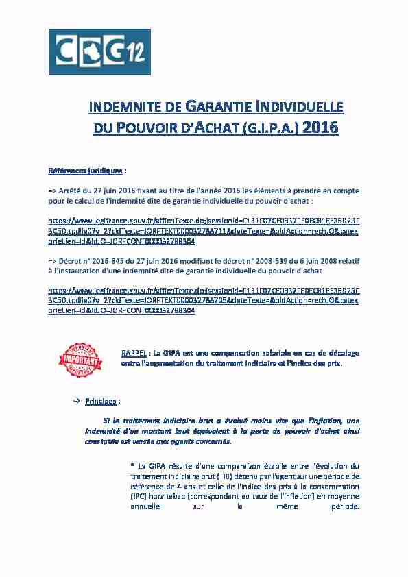 [PDF] INDEMNITE DE GARANTIE INDIVIDUELLE DU POUVOIR  - CDG 12