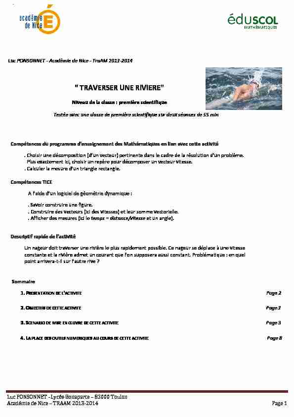 [PDF] Traverser une rivière_fiche professeur - Académie de Nice