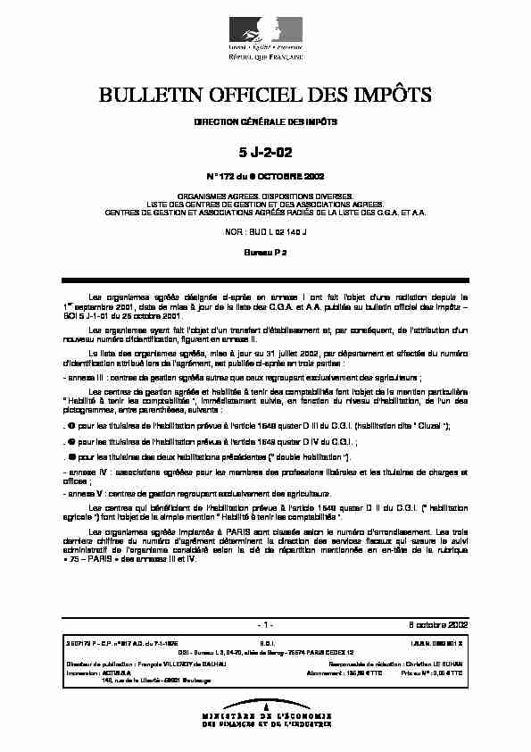 [PDF] BULLETIN OFFICIEL DES IMPÔTS