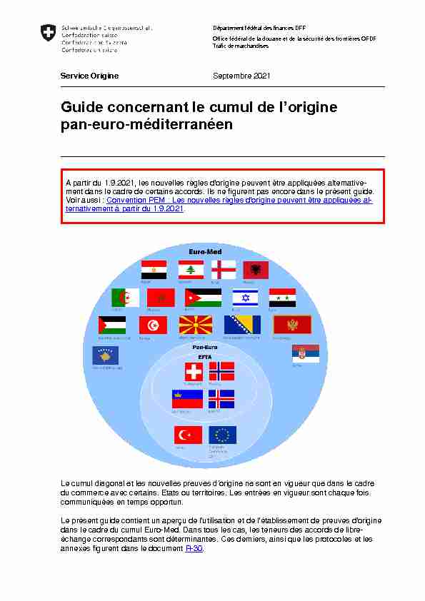 pdf Guide concernant le cumul de l’origine pan-euro-méditerranéen