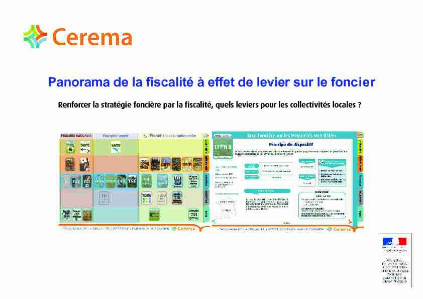 [PDF] Panorama de la fiscalité à effet de levier sur le  - DREAL Occitanie