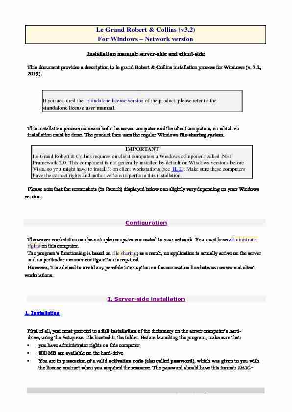 pdf Le Grand Robert & Collins (v32) For Windows Network version