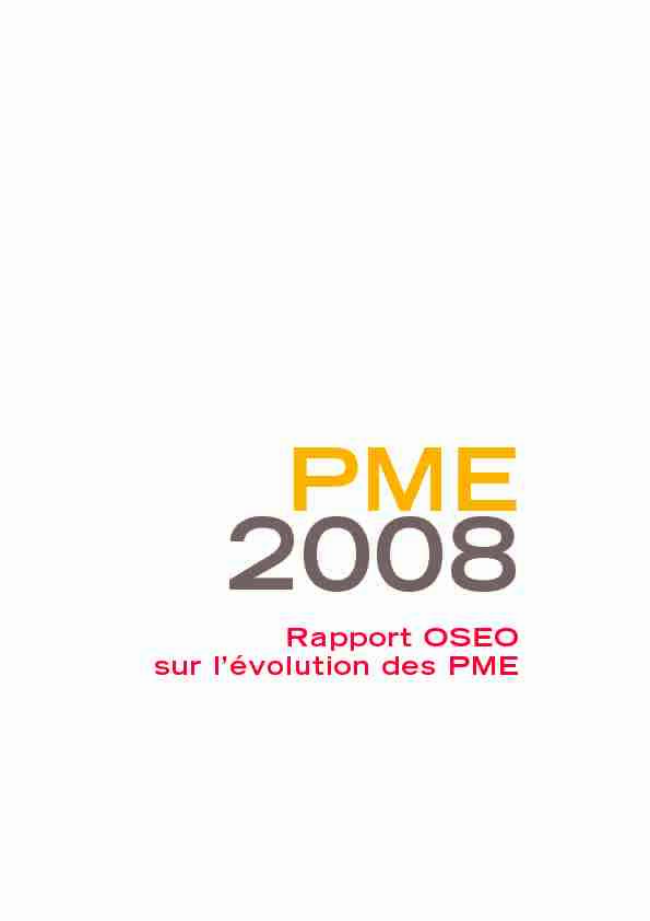 [PDF] Rapport OSEO sur lévolution des PME - Vie publique