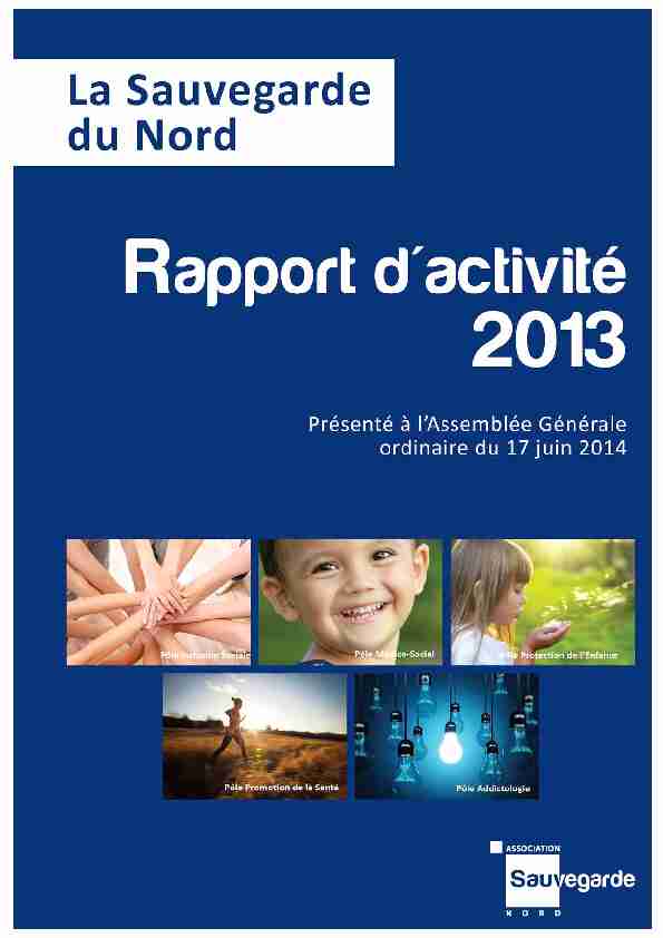 RAPPORT DACTIVITE ASSOCIATIF 2011