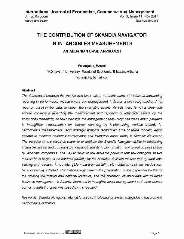 pdf THE CONTRIBUTION OF SKANDIA NAVIGATOR IN INTANGIBLES MEASUREMENTS