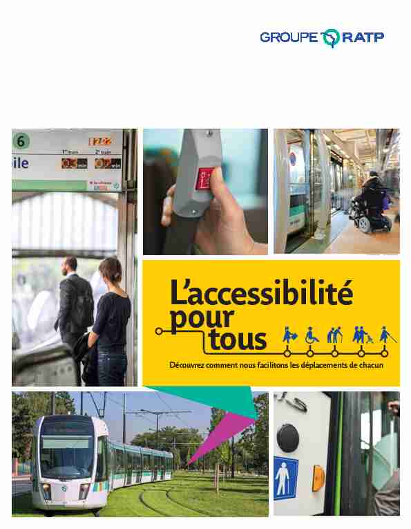 Laccessibilité pour tous - Groupe RATP