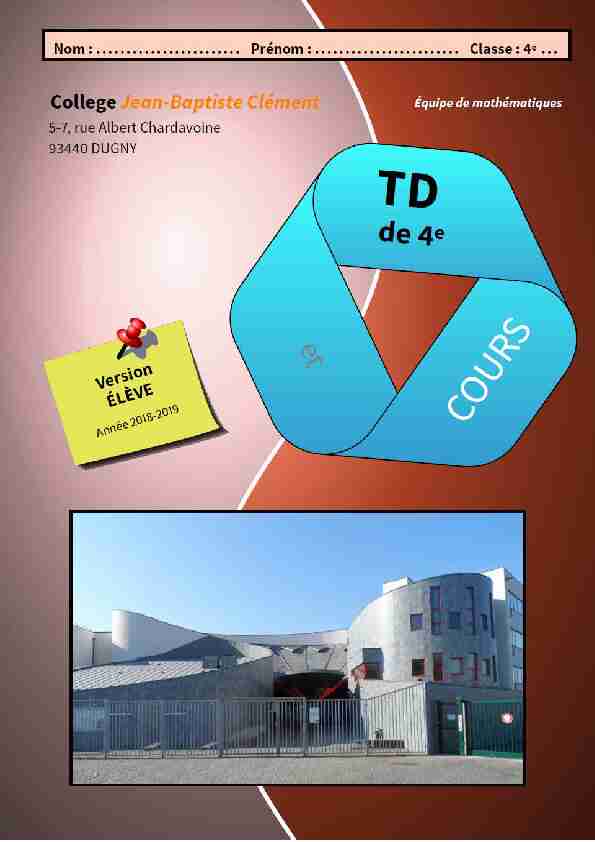 [PDF] Cours et TD de 4eme - capes-de-maths