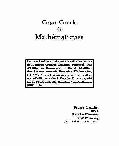 [PDF] Mathématiques - Université de Strasbourg