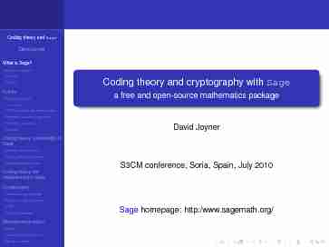 Coding theory and cryptography with