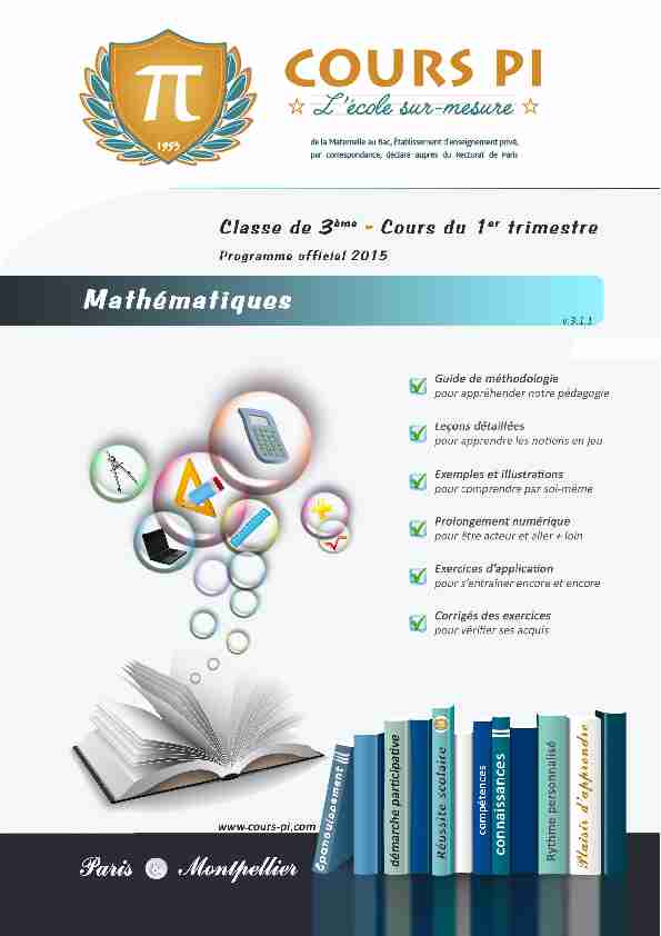 [PDF] 3eme_mathematiques_courspdf - Cours Pi