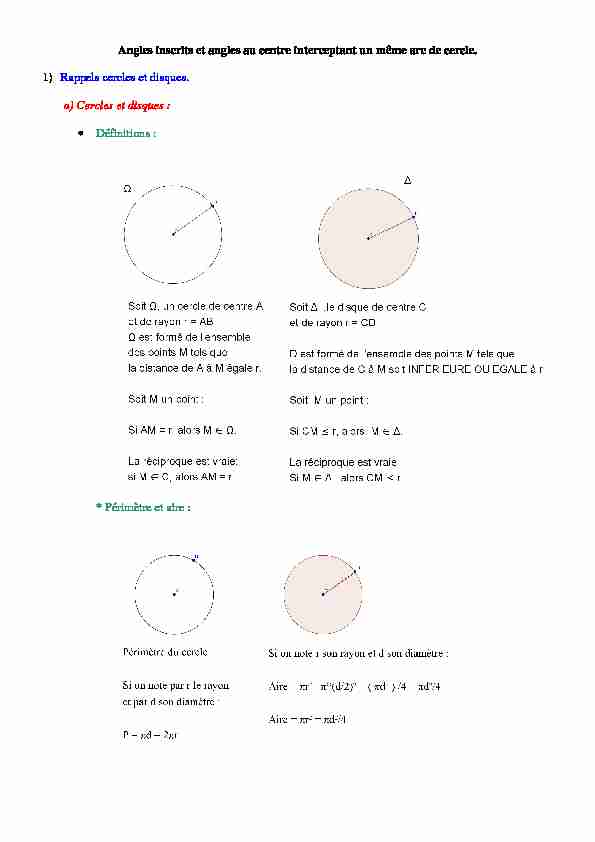 [PDF] Angle inscrit et angle au centre