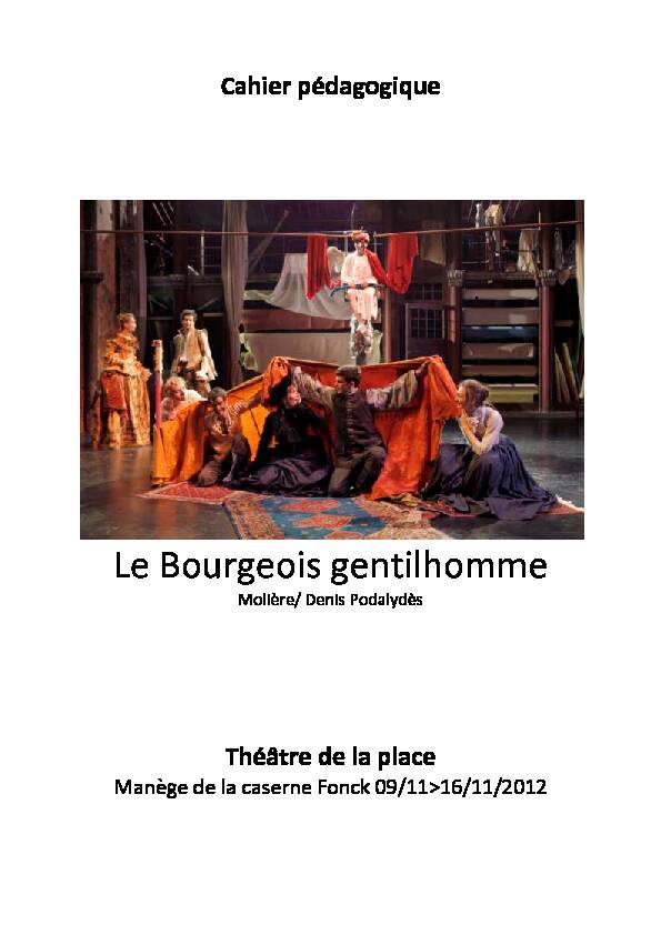 [PDF] Le Bourgeois gentilhomme - Théâtre de Liège