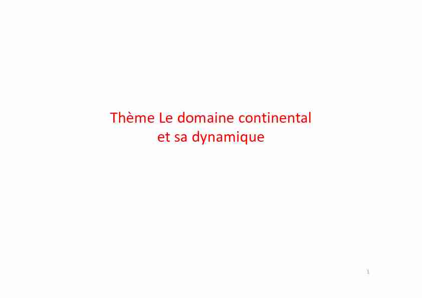 [PDF] Thème Le domaine continental et sa dynamique - Lycée dAdultes