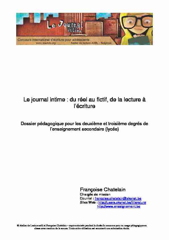 [PDF] Le journal intime - WordPresscom