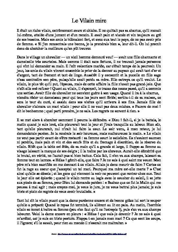 [PDF] Le Vilain mire