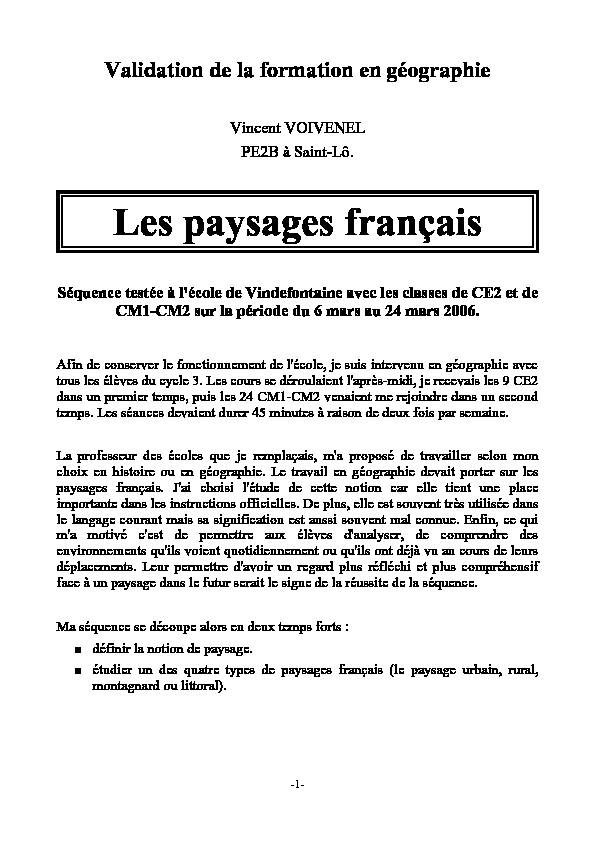 [PDF] Les paysages français - I Profs