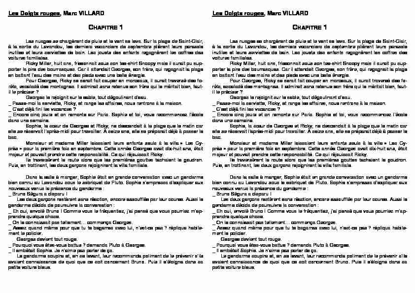 [PDF] Lecture Les Doigts rouges cycle3