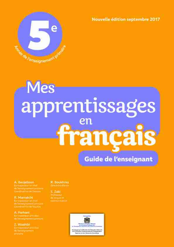 [PDF] Guide-Enseignant-Francais-C5pdf - Librairie Papeterie Nationale