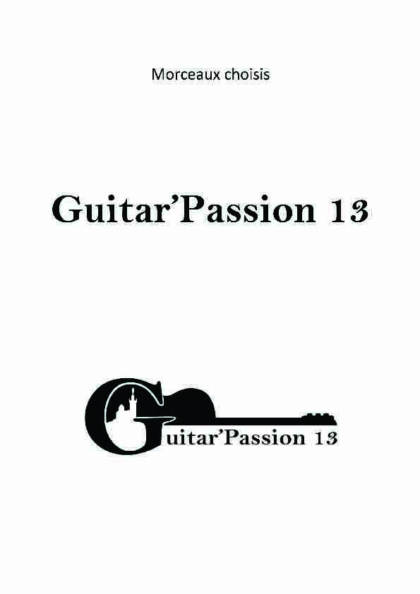 morceaux Choisis - Guitar'Passion 13