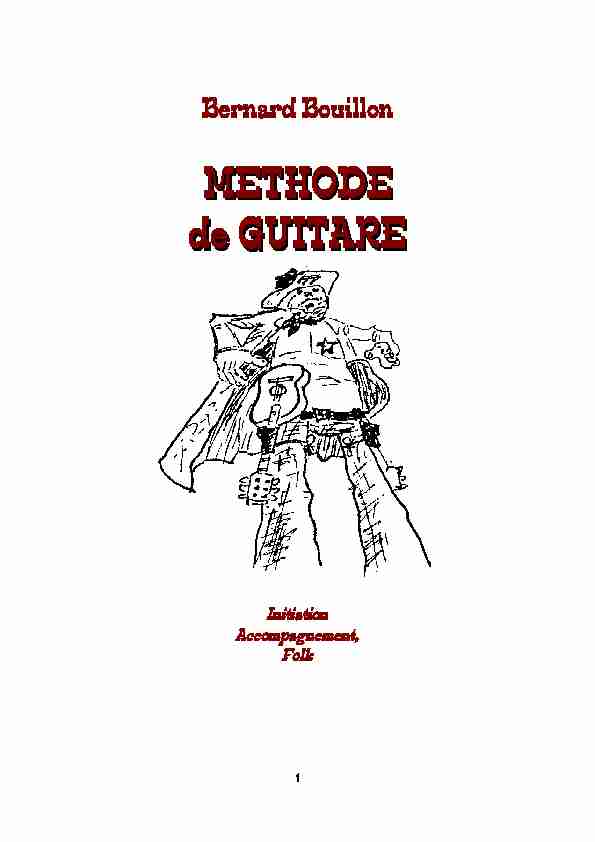 Méthode de guitare - Bernard Bouillon