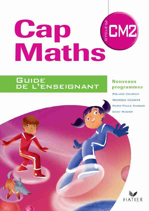 [PDF] Cap Maths - Guide de l'enseignant