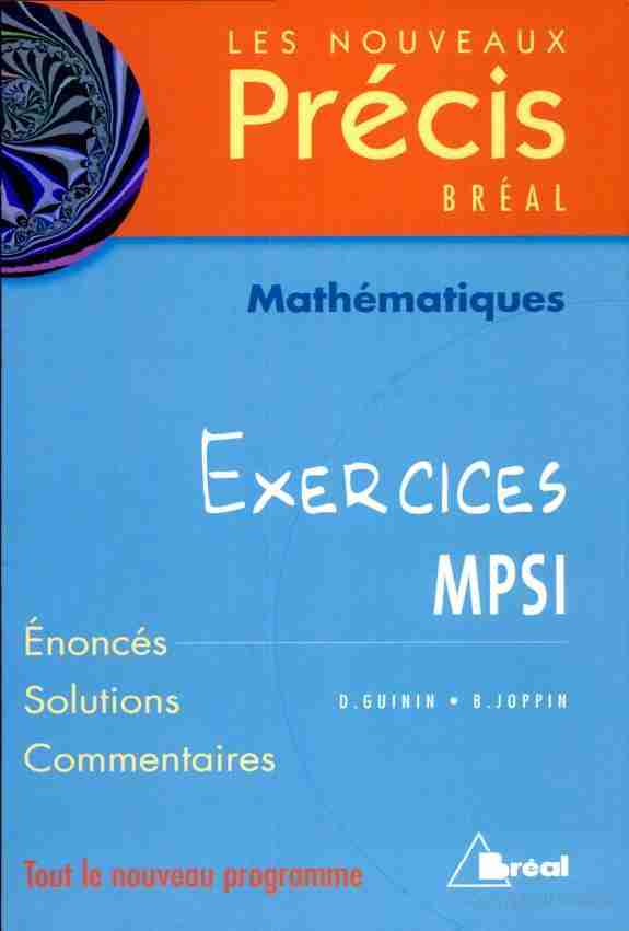 Precis maths exos maths mpsi ( Pdf ) - DevoirTN