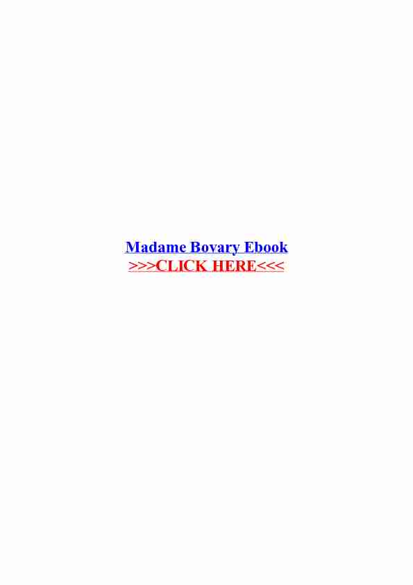 [PDF] Madame Bovary Ebook - WordPresscom