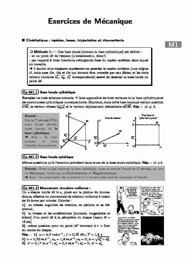 [PDF] Exercices de Mécanique