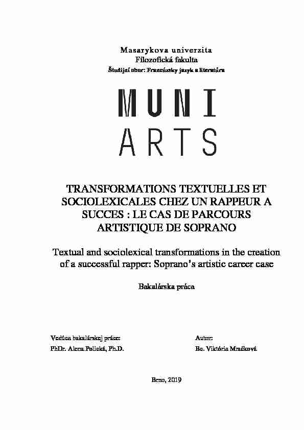 [PDF] TRANSFORMATIONS TEXTUELLES ET  - IS MUNI