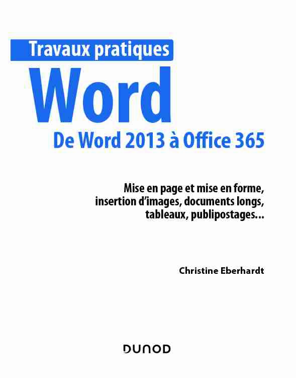 De Word 2013 à Office 365