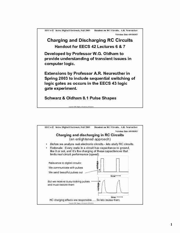 Charging and Discharging RC Circuits