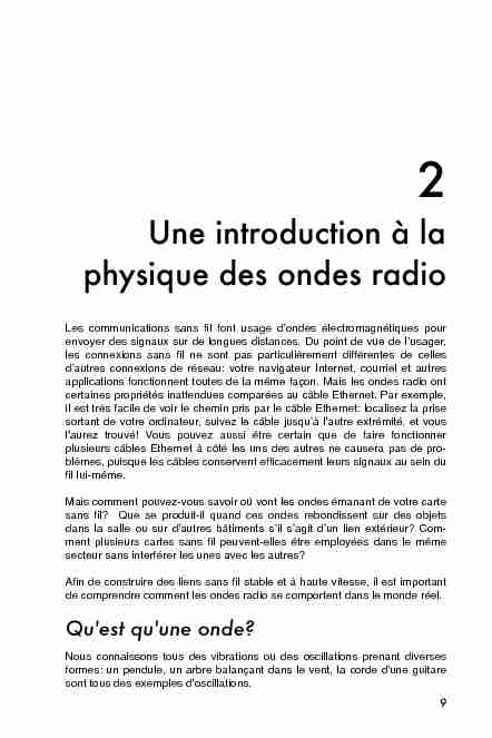 Une introduction la physique des ondes radio - WNDW