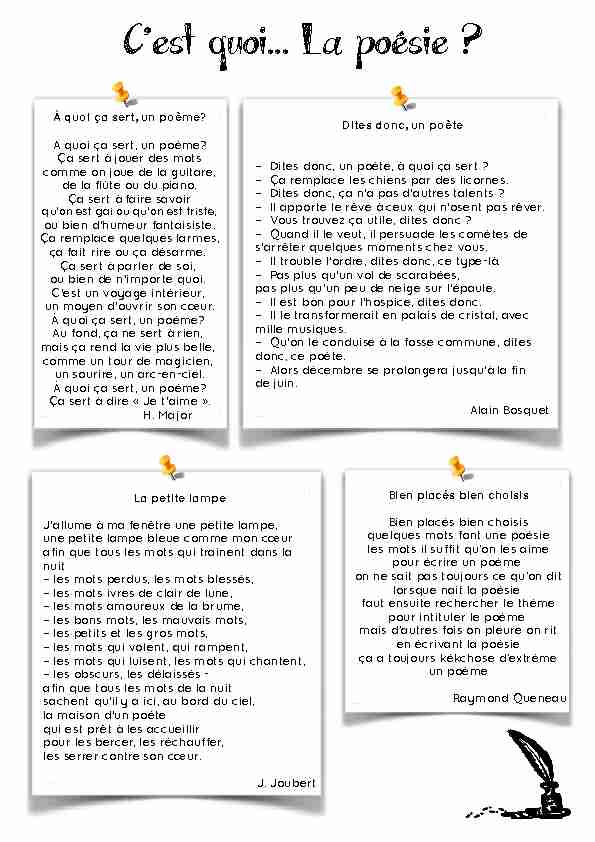 Searches related to poesie c est quoi un poeme filetype:pdf