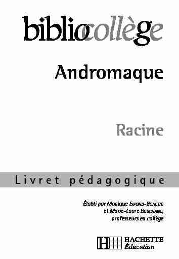[PDF] Andromaque - Les jeunes professeurs