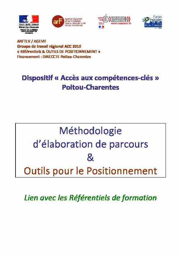 [PDF] Méthodologie délaboration de parcours & Outils pour le
