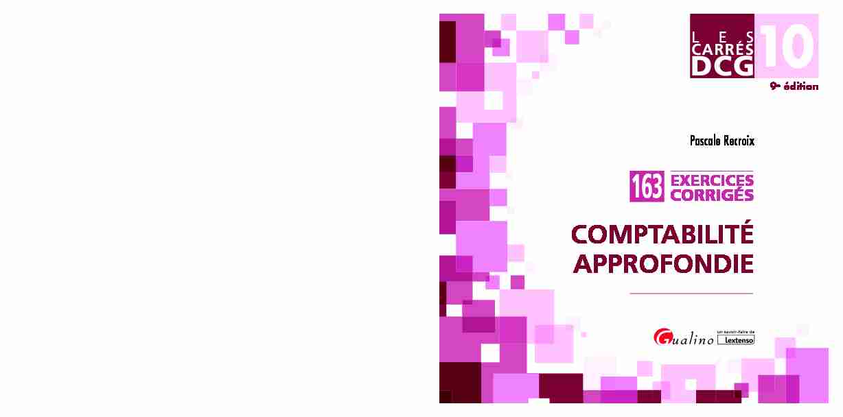 pdf Comptabilité approfondie - 163 exercices corrigés