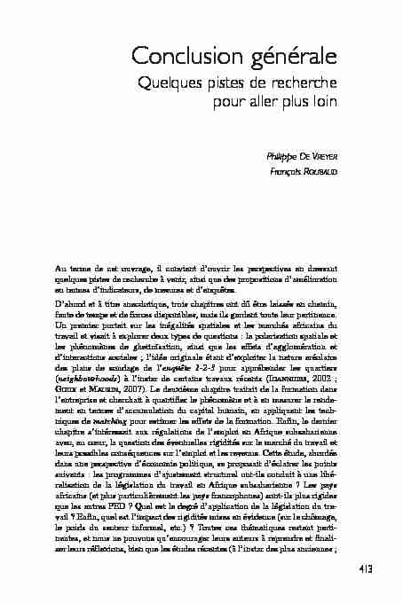 [PDF] Conclusion générale - Horizon IRD