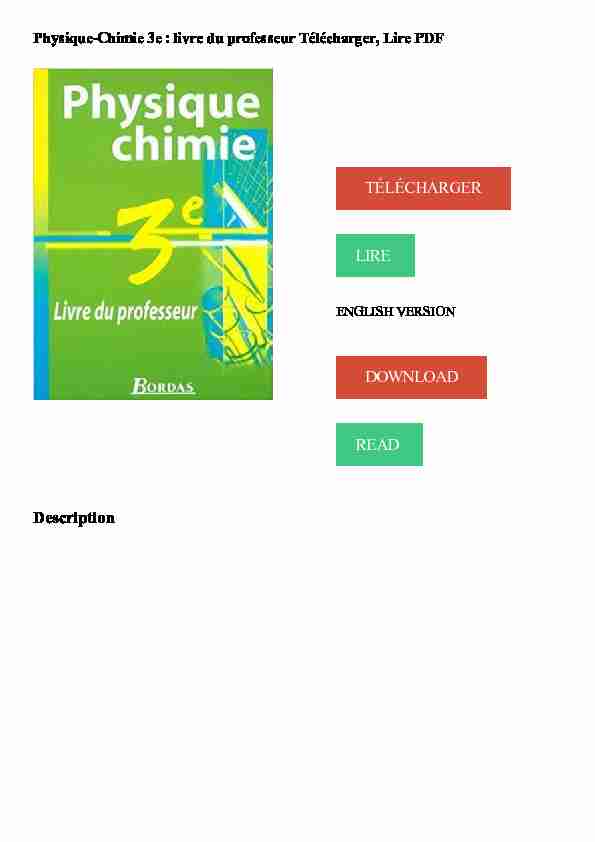[PDF] Physique-Chimie 3e - scopelmocesde Collection de fichiers PDF