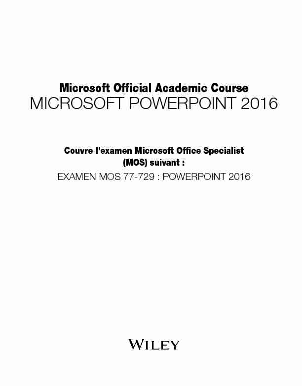 [PDF] MICROSOFT POWERPOINT 2016 - Campus uvci