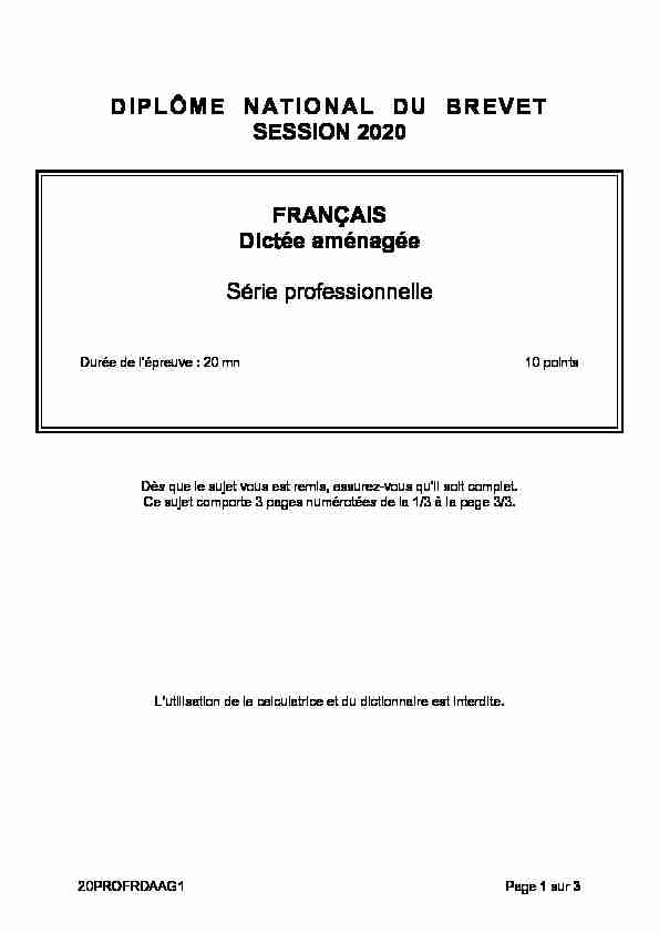 [PDF] Dictée aménagée - Lettres-histoire Caen