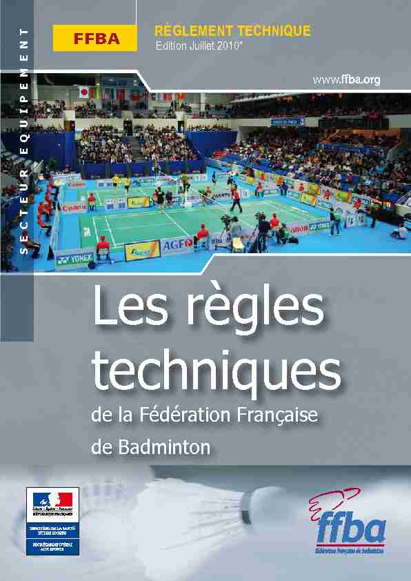 de la Fédération Française de Badminton