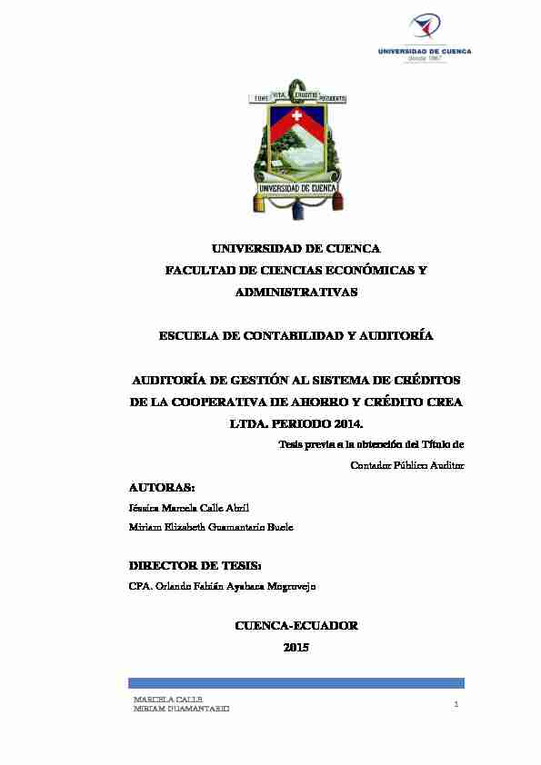 [PDF] INFORME DE AUDITORÍA DE GESTIÓN - Repositorio Institucional