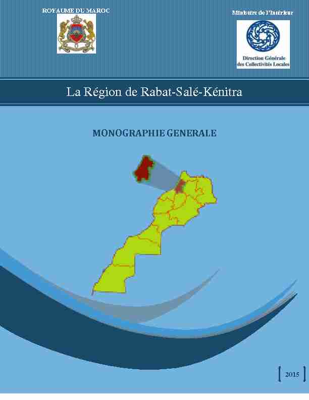 La Région de Rabat-Salé-Kénitra