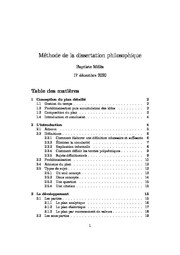 dissertation philosophique cours pdf